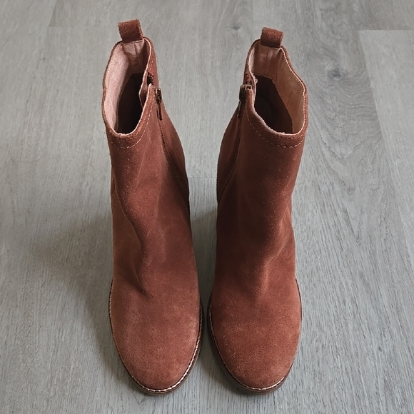 Seychelles Women's Ankle Boots, Pointed Toe, Brown Suede, Size 9 - Picture 7 of 10